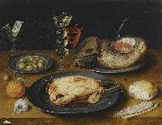 HEINTZ, Joseph the Elder Still Life of a Roast Chicken oil painting artist